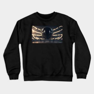 Insect robot with cinematic light Crewneck Sweatshirt